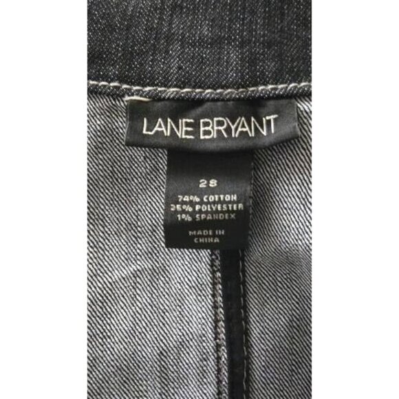 Lane Bryant off black denim one button Jacket size 28 - Picture 4 of 7